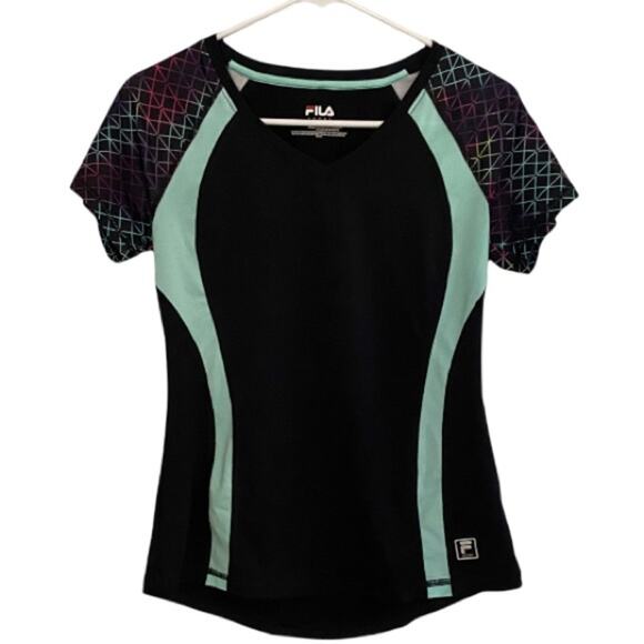 Fila Navy & Bright Teal Running Tee - Picture 7 of 7